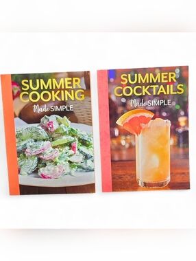 ✨ Summer Cooking & Cocktails Made Simple Cookbook Set | 2 Books | Easy Recipes ✨